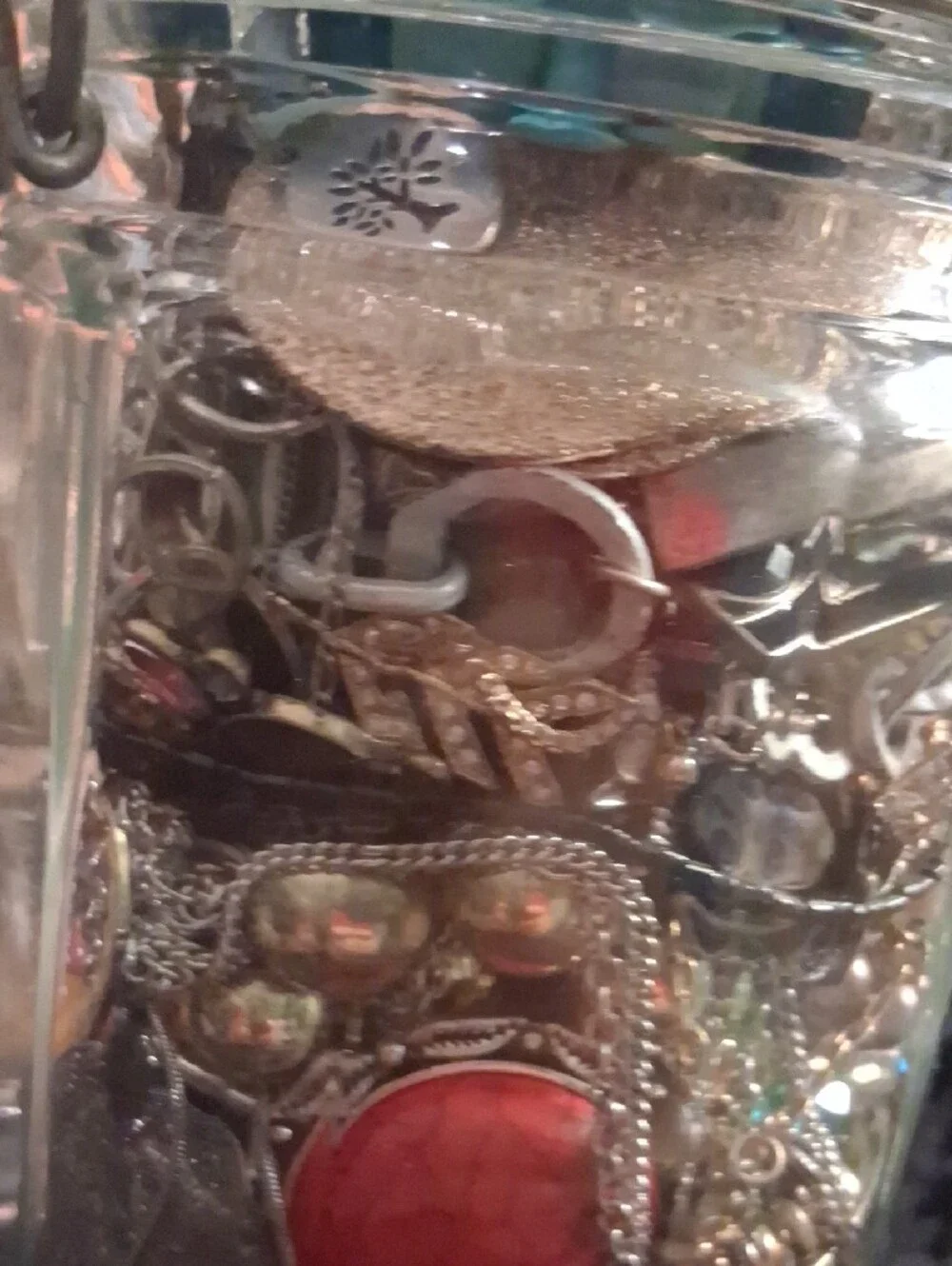 Jewelry Jar 2qt. Loaded Gold & Silver Necklaces, Earrings, Bracelets All Jewelry
